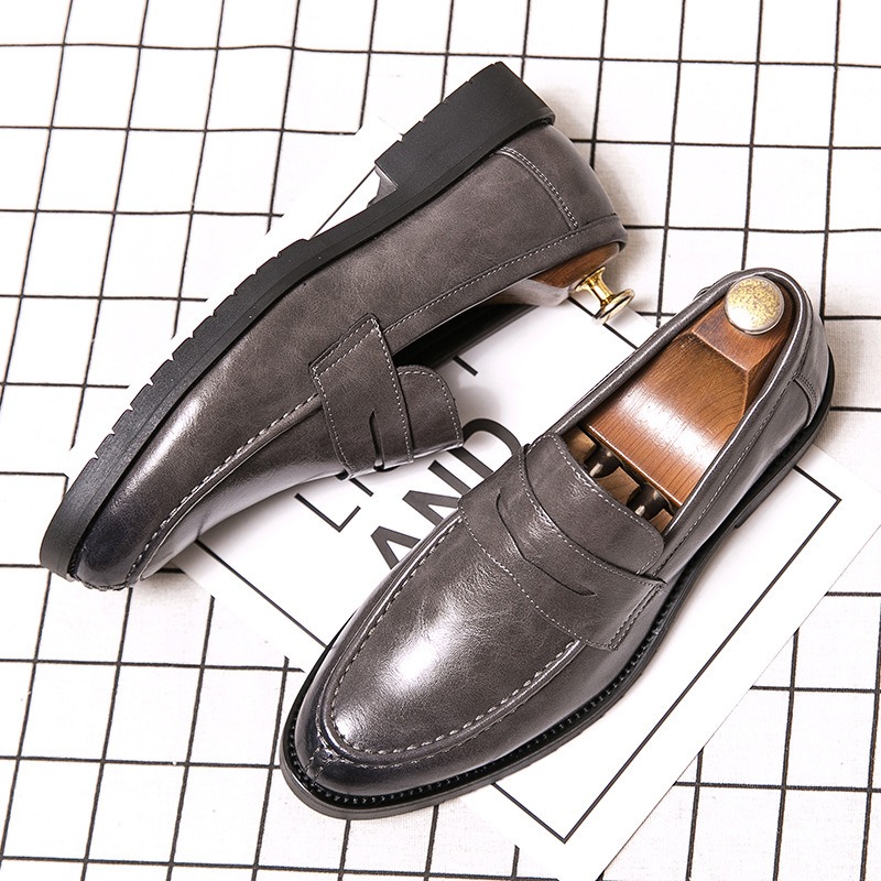 Formal Men Daily Wear Footwear - Men Vintage Faux Leather Penny Loafers
