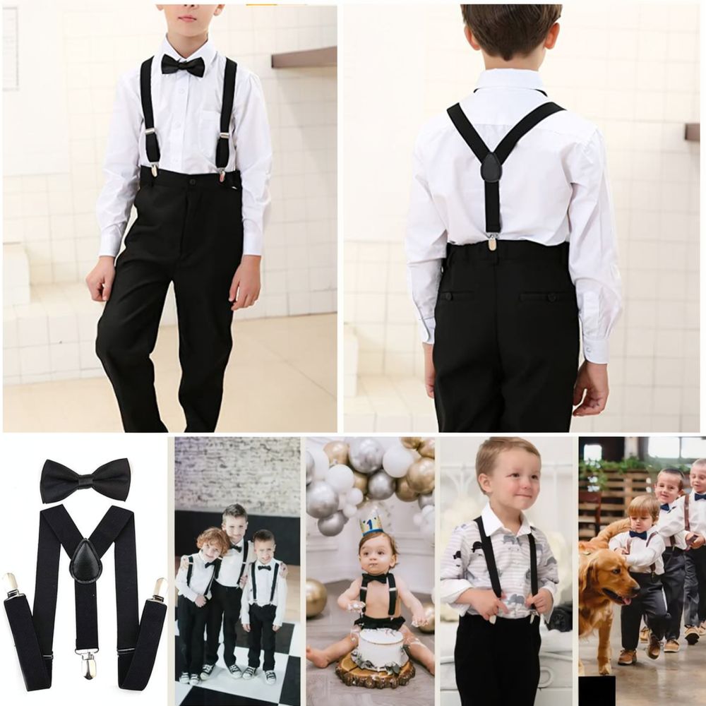 Stylish Polka Dot Elastic Susp - Men'S Formal Wear With Suspenders 评论和价格