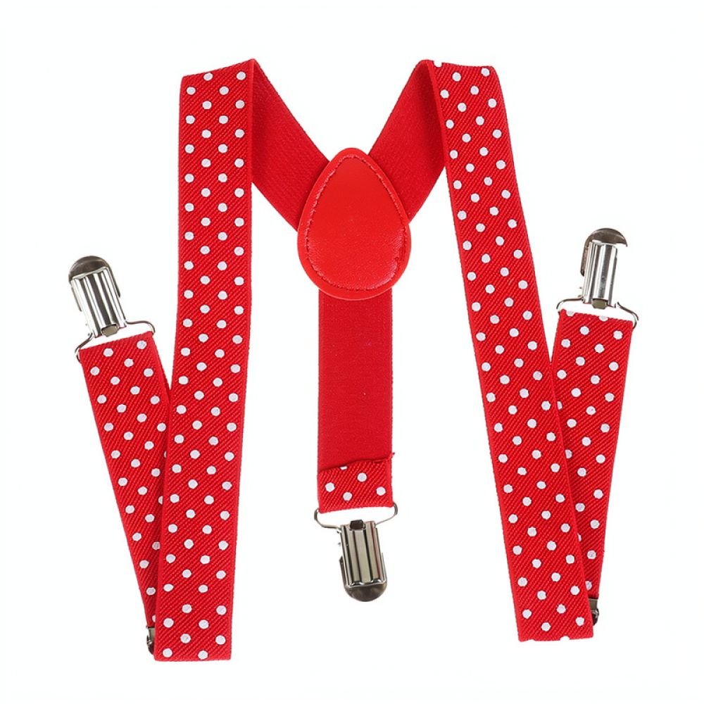 Stylish Polka Dot Elastic Susp - Men'S Formal Wear With Suspenders 评论和价格