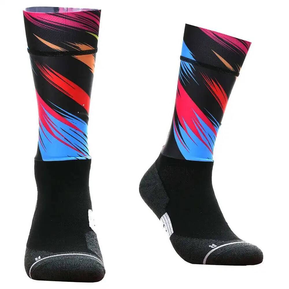 Vibrant Geometric Cycling Sock - Sock Garter Men 评论和价格